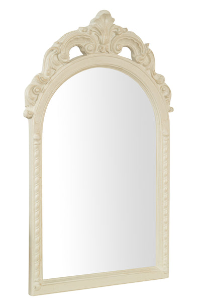 Biscottini SPECCHIERA DA PARETE IN LEGNO FINITURA BIANCA ANTICATA MADE IN ITALY Specchio