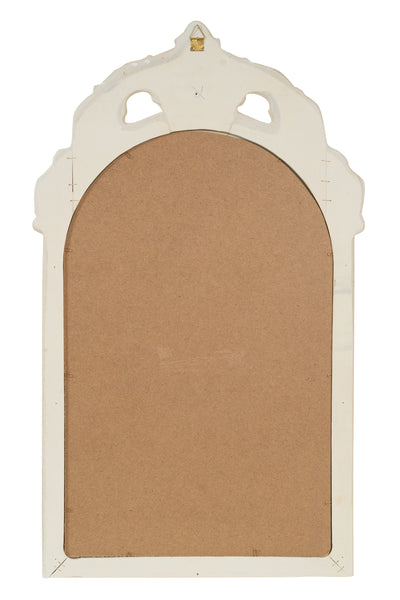 Biscottini SPECCHIERA DA PARETE IN LEGNO FINITURA BIANCA ANTICATA MADE IN ITALY Specchio