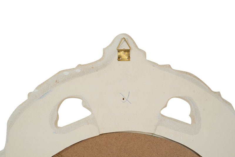 Biscottini SPECCHIERA DA PARETE IN LEGNO FINITURA BIANCA ANTICATA MADE IN ITALY Specchio