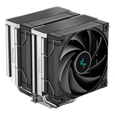 DeepCool AK620 Processore Raffreddatore d'aria 12 cm Nero 1 pz (DeepCool AK620 Fan CPU Cooler, Universal Socket, Dual Powerful 120mm FDB PWM Black Fans, 1850RPM, 6 Heat Pipes, 260W Heat Dissipation P