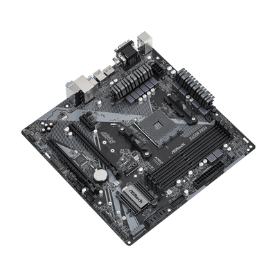 Asrock B450M Pro4 R2.0 AMD B450 Socket AM4 micro ATX (ASRock B450M Pro4 R2.0 Super Alloy AMD AM4 Socket Motherboard, Micro-ATX, 4x DDR4 Slots, 2x M.2 Sockets, GbE LAN, 1x D-Sub / 1x DVI-D / 1x HDMI P