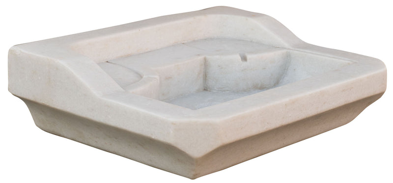 Biscottini Lavandino in marmo bianco L51xPR41xH15 cm Vasca realizzata completamente