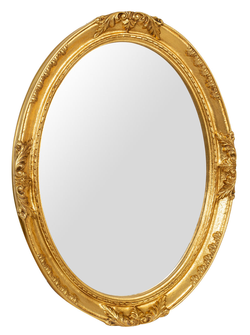 Biscottini SPECCHIERA DA PARETE IN LEGNO FINITURA FOGLIA ORO ANTICATO MADE IN ITALY