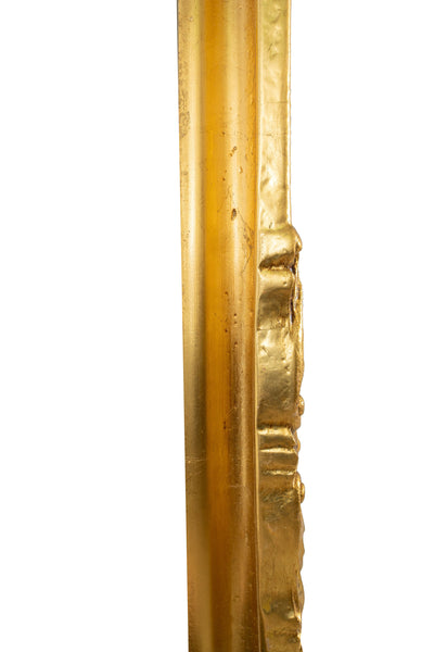 Biscottini SPECCHIERA DA PARETE IN LEGNO FINITURA FOGLIA ORO ANTICATO MADE IN ITALY