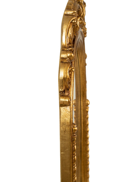 Biscottini SPECCHIERA DA PARETE IN LEGNO FINITURA FOGLIA ORO ANTICATO MADE IN ITALY