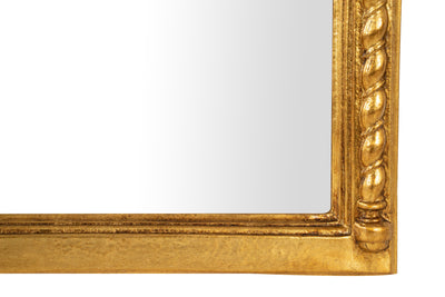 Biscottini SPECCHIERA DA PARETE IN LEGNO FINITURA FOGLIA ORO ANTICATO MADE IN ITALY