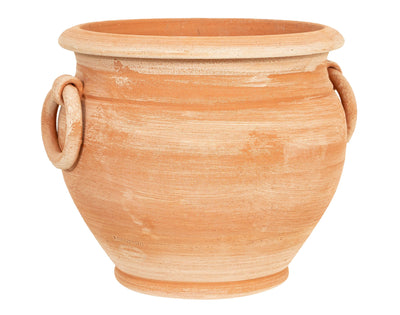 Biscottini Vaso caspò in Terracotta 100% Made in Italy interamente Lavorata a Mano orcio