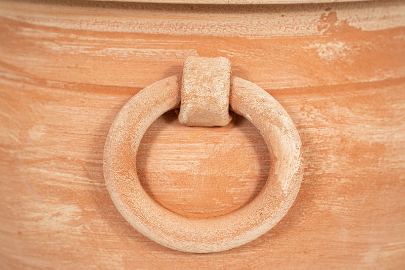 Biscottini Vaso caspò in Terracotta 100% Made in Italy interamente Lavorata a Mano orcio
