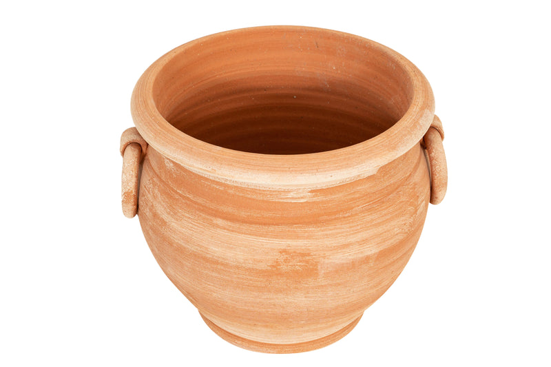 Biscottini Vaso caspò in Terracotta 100% Made in Italy interamente Lavorata a Mano orcio