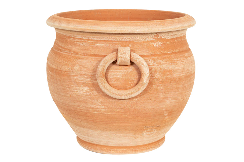 Biscottini Vaso caspò in Terracotta 100% Made in Italy interamente Lavorata a Mano orcio