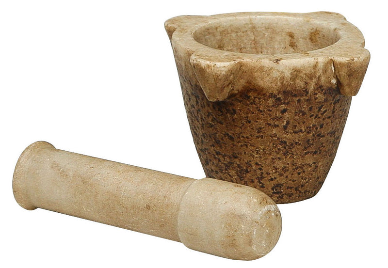 Biscottini Mortaio completo di pestello in marmo L15xPR15xH10 cm