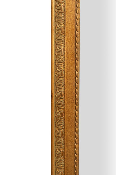 Biscottini Specchiera da appendere L35xPR4xH90 cm finitura foglia oro anticato. Specchio