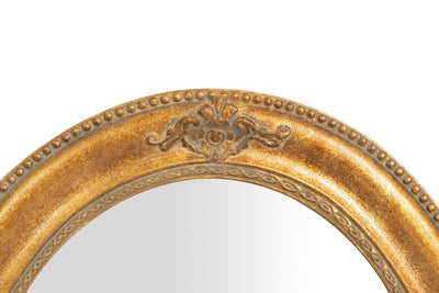 Biscottini Specchiera da appendere verticale/orizzontale L54xPR4xH64 cm finitura foglia oro anticato.