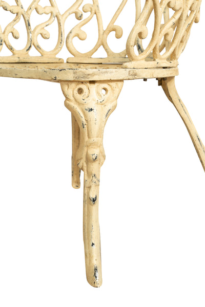 Biscottini Sedia in ghisa da esterno da giardino da pranzo finitura anticata