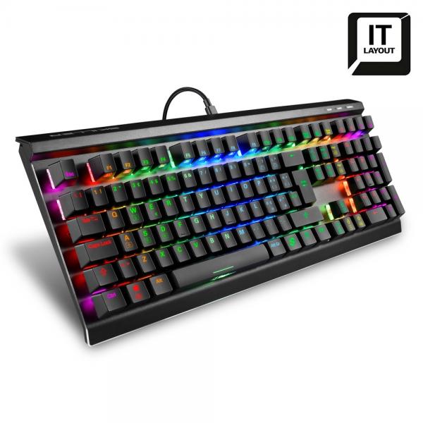 Tastiera Sharkoon SKILLER SGK60 - Meccanica - Switch Kailh Box Red - Usb - Rgb - Colore Nero