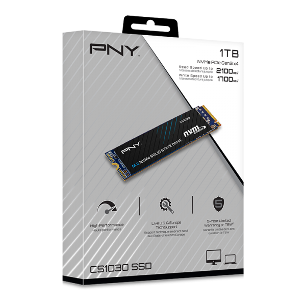 PNY CS1030 1 TB M.2 PCI Express 3.0 NVMe 3D NAND (PNY SSD CS1030 M.2 GEN3 1TB - CS1030 M.2 NVME GEN3)