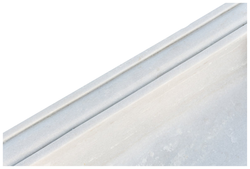 Biscottini Acquaio in marmo bianco L95xPR54xH17 cm Vasca realizzata completamente