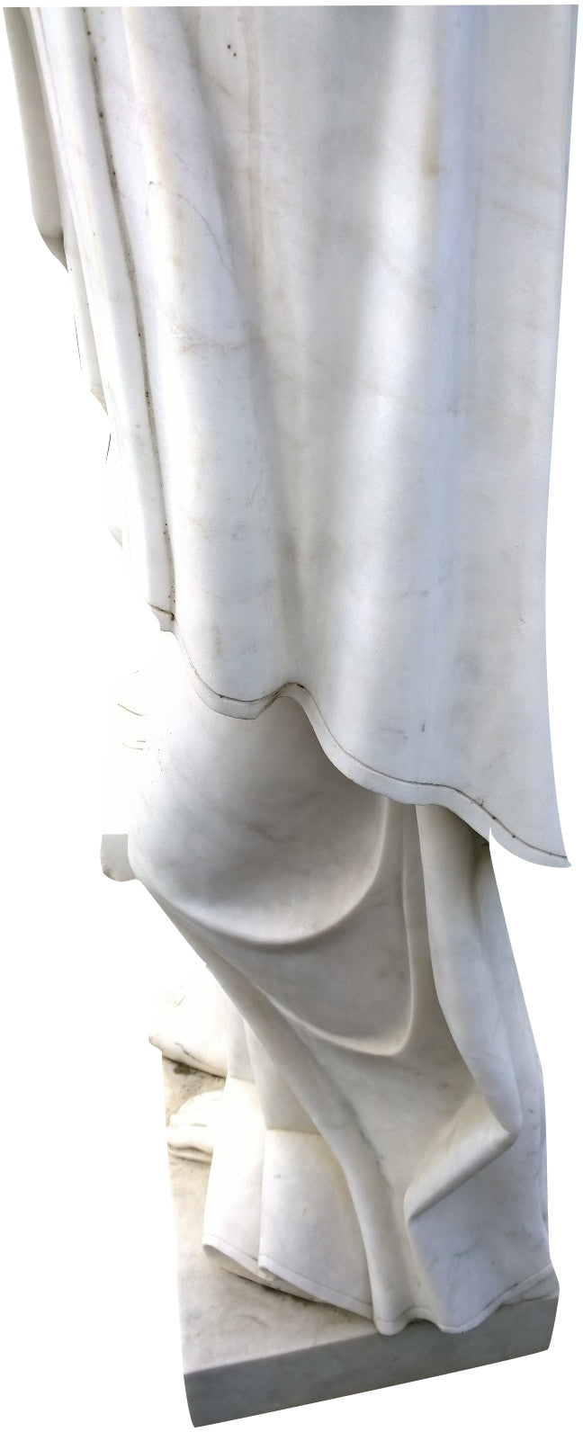 Biscottini Madonna di Lourdes in marmo L62xPR45xH215 cm Statua dimensioni Raffigurante