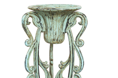 Biscottini Portavasi in ghisa finitura anticata Molto robusto, solido Offerta Speciale