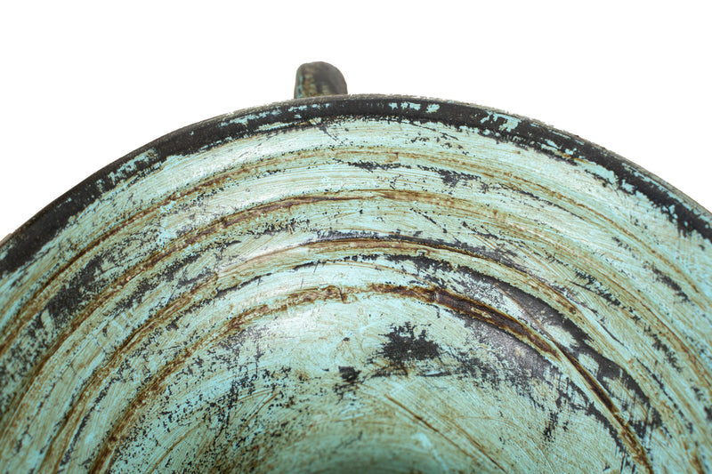 Biscottini Portavasi in ghisa finitura anticata Molto robusto, solido Offerta Speciale