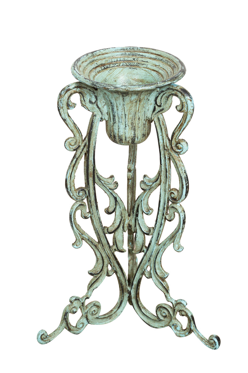 Biscottini Portavasi in ghisa finitura anticata Molto robusto, solido Offerta Speciale