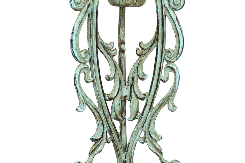 Biscottini Portavasi in ghisa finitura anticata Molto robusto, solido Offerta Speciale