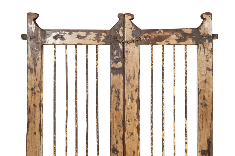 Biscottini Cancello in legno massello e ferro, da interno e da esterno