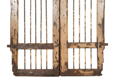 Biscottini Cancello in legno massello e ferro, da interno e da esterno