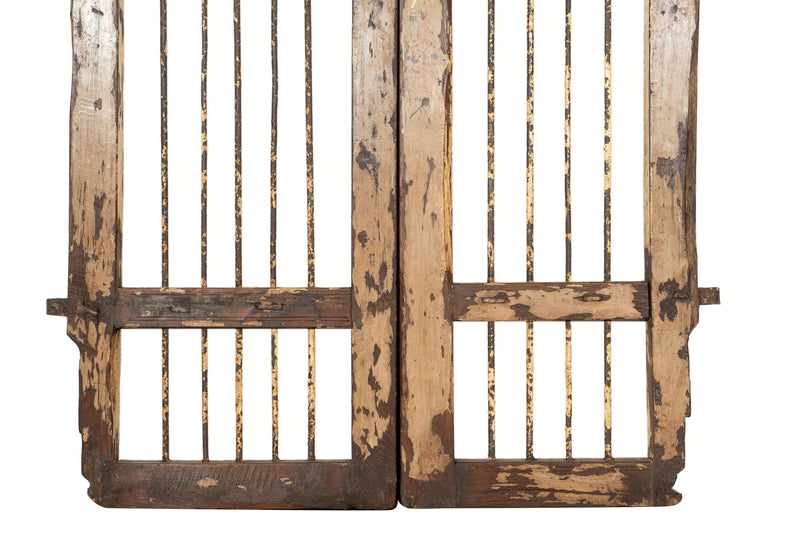 Biscottini Cancello in legno massello e ferro, da interno e da esterno