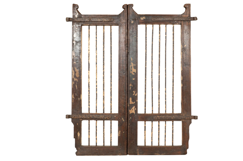 Biscottini Cancello in legno massello e ferro, da interno e da esterno