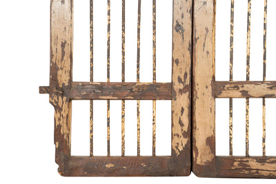 Biscottini Cancello in legno massello e ferro, da interno e da esterno