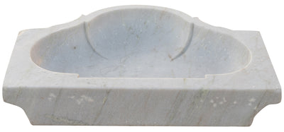 Biscottini Acquaio in marmo bianco L77xPR55xH13 cm Vasca realizzata completamente