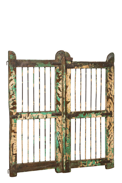 Biscottini Cancello in legno massello e ferro, da interno e da esterno Molto solido robusto