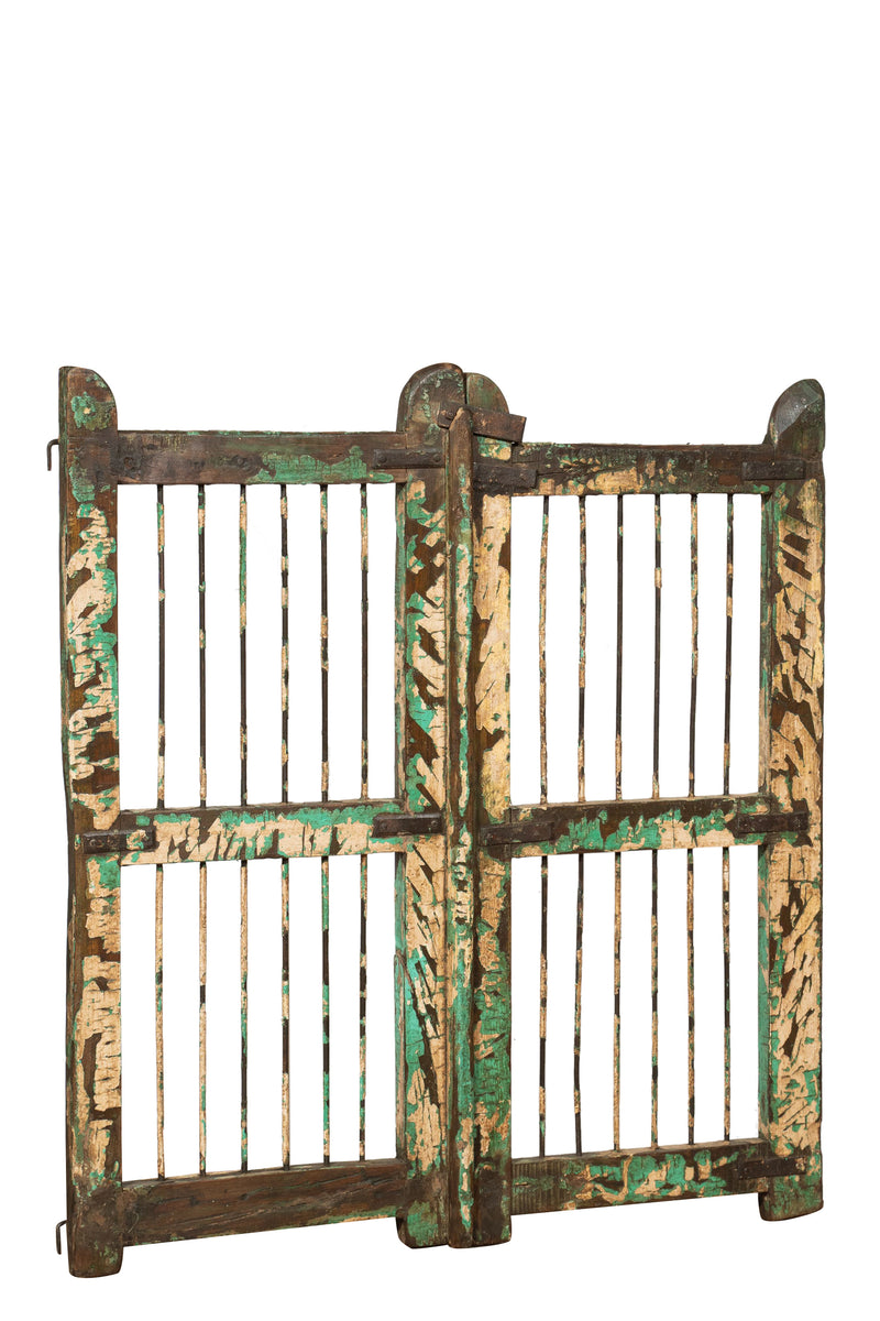 Biscottini Cancello in legno massello e ferro, da interno e da esterno Molto solido robusto