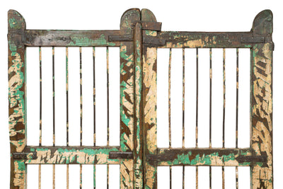 Biscottini Cancello in legno massello e ferro, da interno e da esterno Molto solido robusto