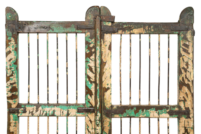 Biscottini Cancello in legno massello e ferro, da interno e da esterno Molto solido robusto