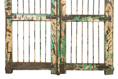 Biscottini Cancello in legno massello e ferro, da interno e da esterno Molto solido robusto