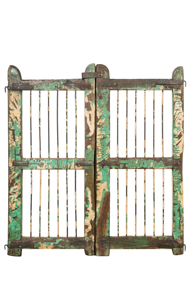 Biscottini Cancello in legno massello e ferro, da interno e da esterno Molto solido robusto