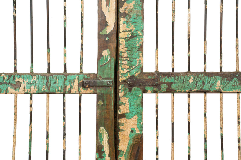 Biscottini Cancello in legno massello e ferro, da interno e da esterno Molto solido robusto