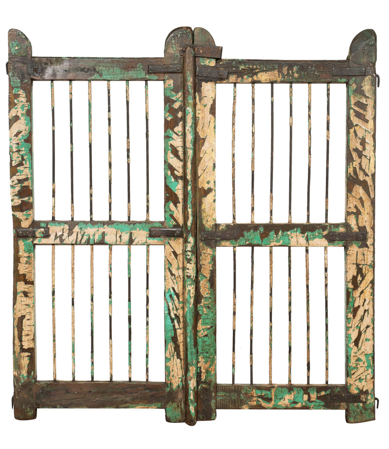 Biscottini Cancello in legno massello e ferro, da interno e da esterno Molto solido robusto