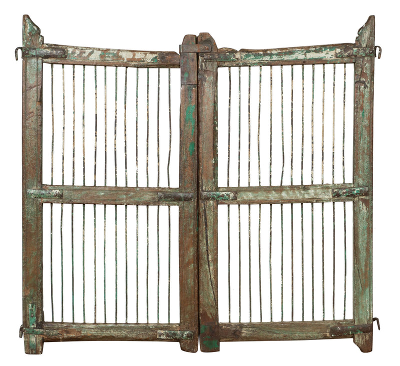 Biscottini Cancello in legno massello e ferro, da interno e da esterno Molto solido robusto