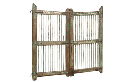 Biscottini Cancello in legno massello e ferro, da interno e da esterno Molto solido robusto