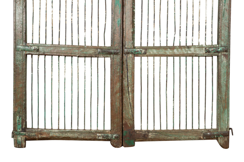 Biscottini Cancello in legno massello e ferro, da interno e da esterno Molto solido robusto