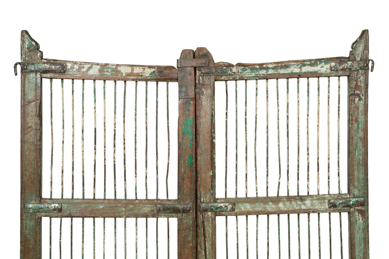 Biscottini Cancello in legno massello e ferro, da interno e da esterno Molto solido robusto