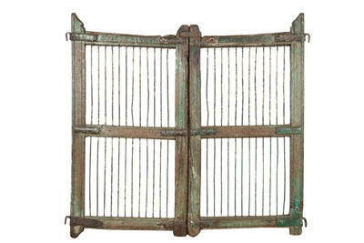 Biscottini Cancello in legno massello e ferro, da interno e da esterno Molto solido robusto