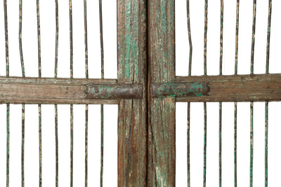 Biscottini Cancello in legno massello e ferro, da interno e da esterno Molto solido robusto