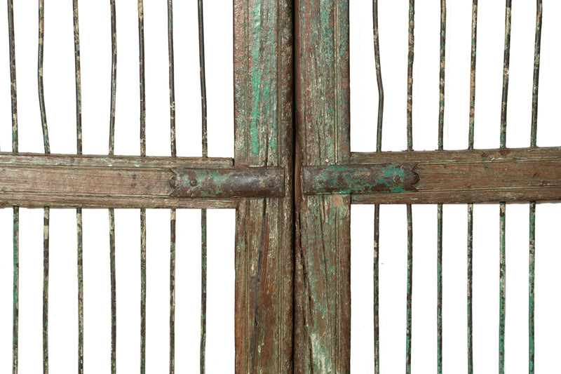 Biscottini Cancello in legno massello e ferro, da interno e da esterno Molto solido robusto