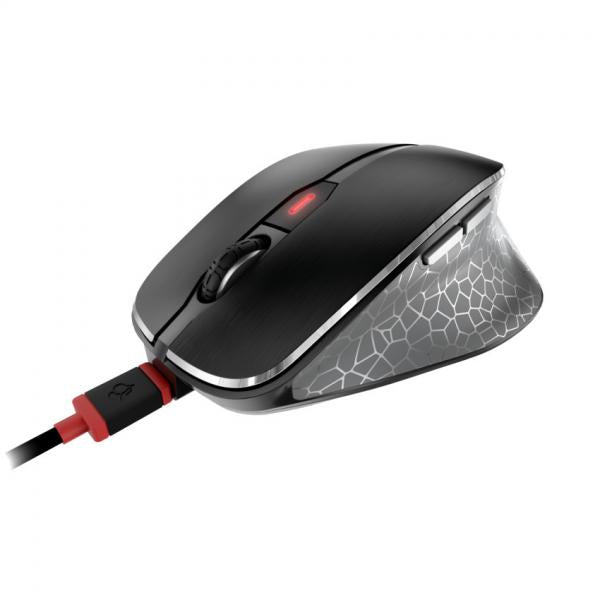 CHERRY MW 8C ERGO mouse Mano destra RF senza fili + Bluetooth Ottico 3000 DPI (CHERRY MW 8C ERGO - Mouse - ergonomic - optical - 6 buttons - wireless - 2.4 GHz, Bluetooth 4.0 - USB wireless receiver