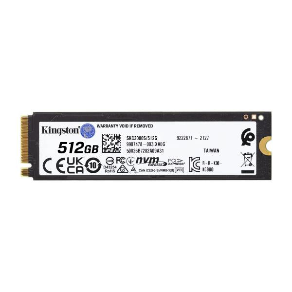 Kingston KC3000 - SSD - 512 GB - interno - M.2 2280 - PCIe 4.0 (NVMe)