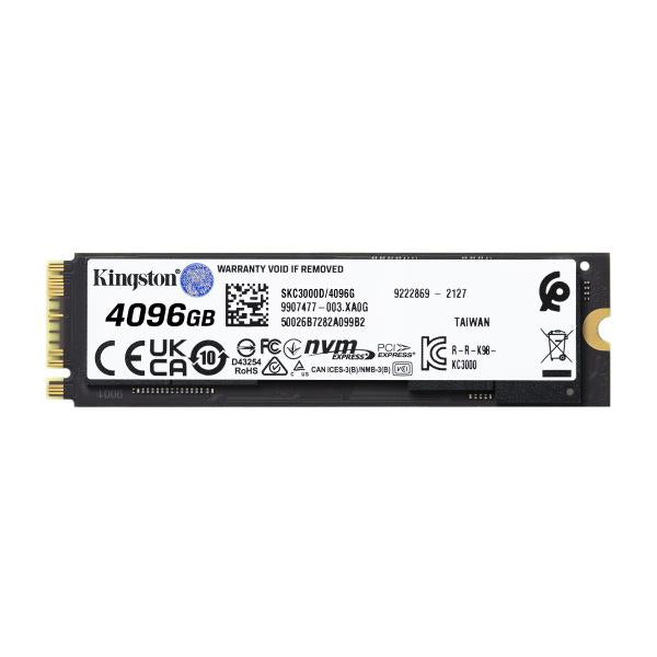 Kingston Technology KC3000 M.2 4096 GB PCI Express 4.0 3D TLC NVMe